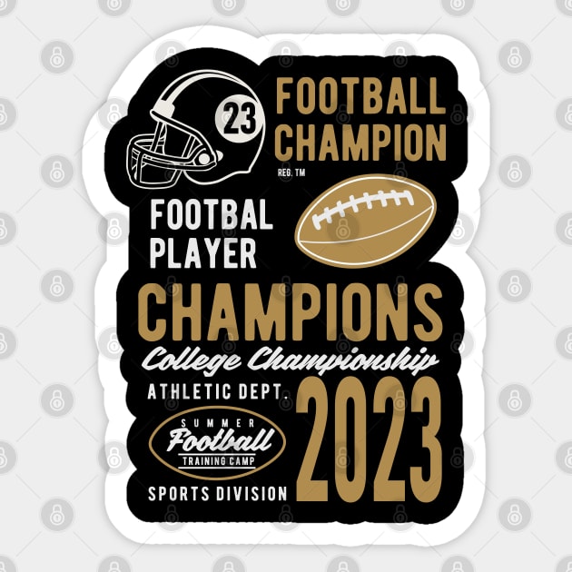 Alabama Chompions Tide REG Champs 2023 Football Helmet Sticker by sarabuild